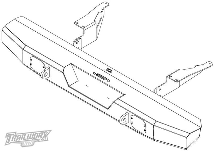 EMP rear bumper line diagram for the CFMOTO UForce U10