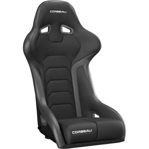 Black Corbeau FX1 Pro Fixed Back Race Seat for UTV, Polaris RZR, Can-Am Maverick