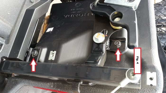 Removing the remaining 10mm bolts from the outer rear side panel and the tail light