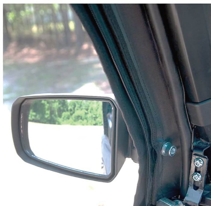 Seizmik mirror installed on the Ranger Crew soft door