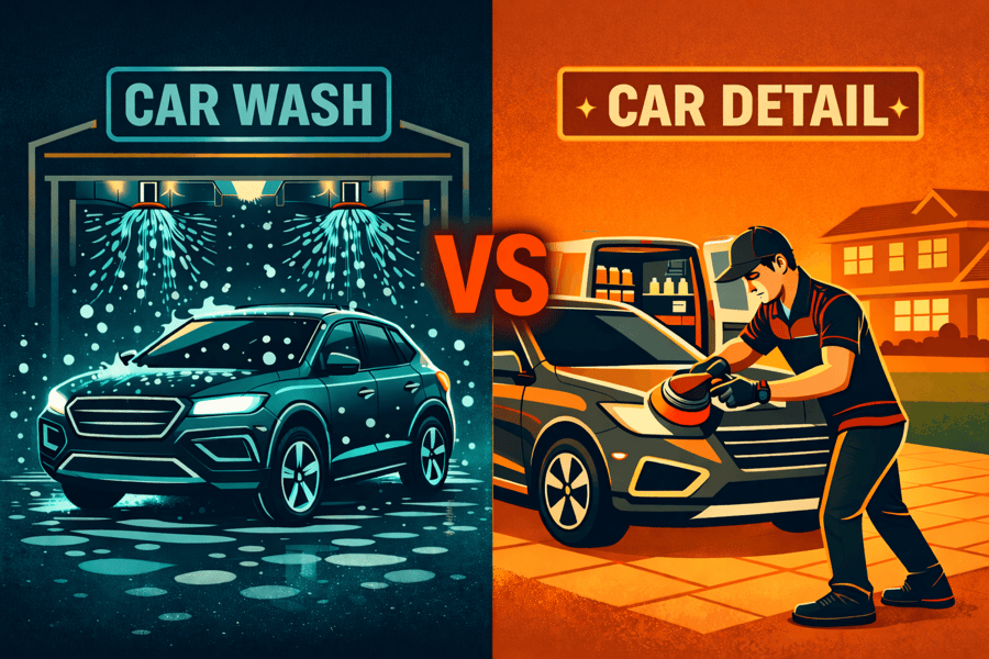 auto detailing vs car wash image
