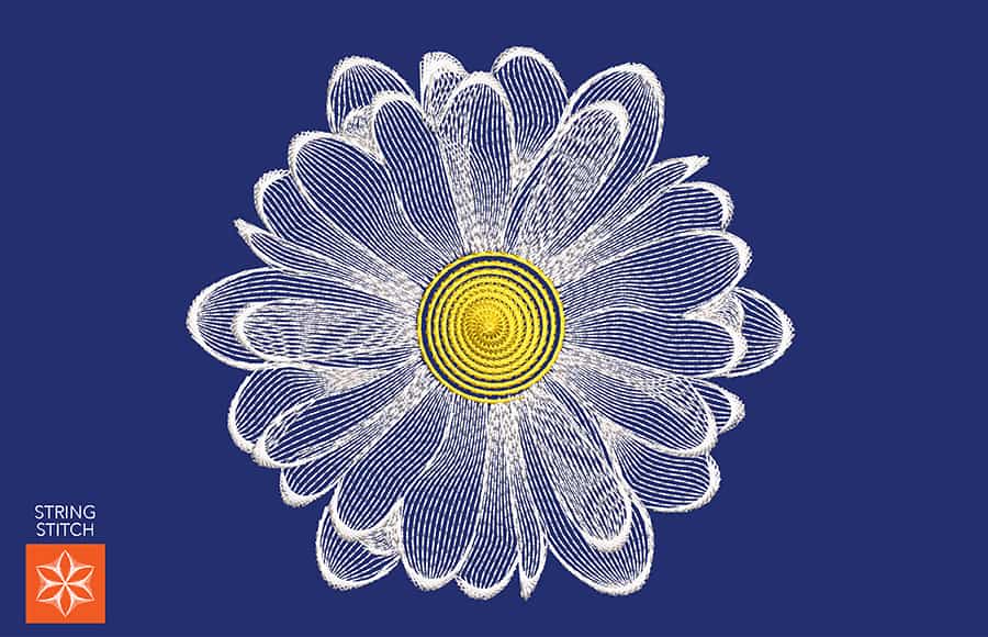 String Stitch Daisy Flower