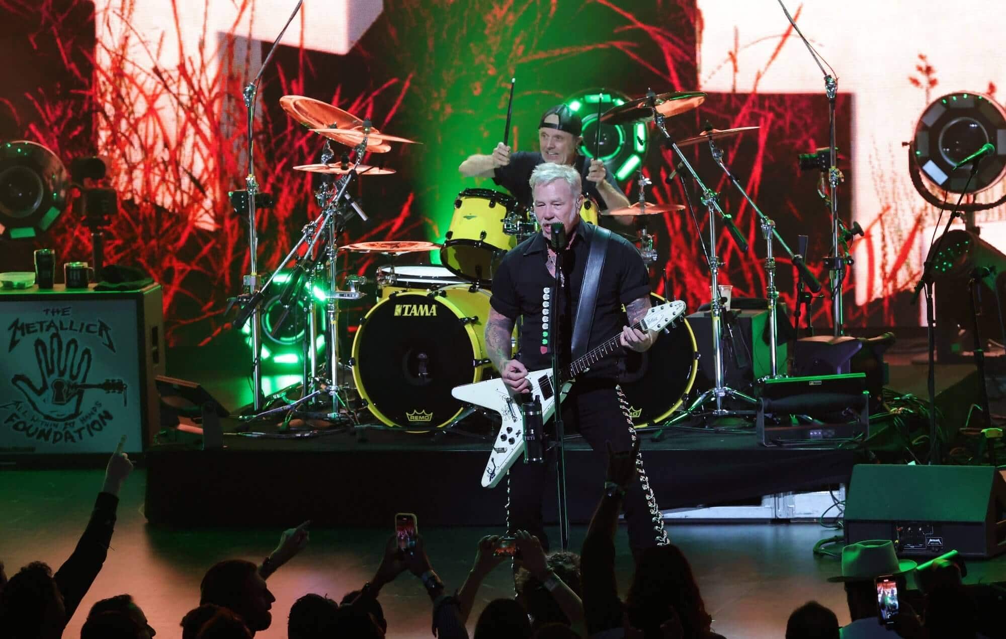 Metallica performing live