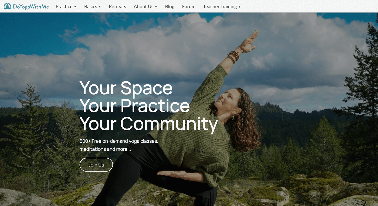DoYogaWithMe online yoga classes