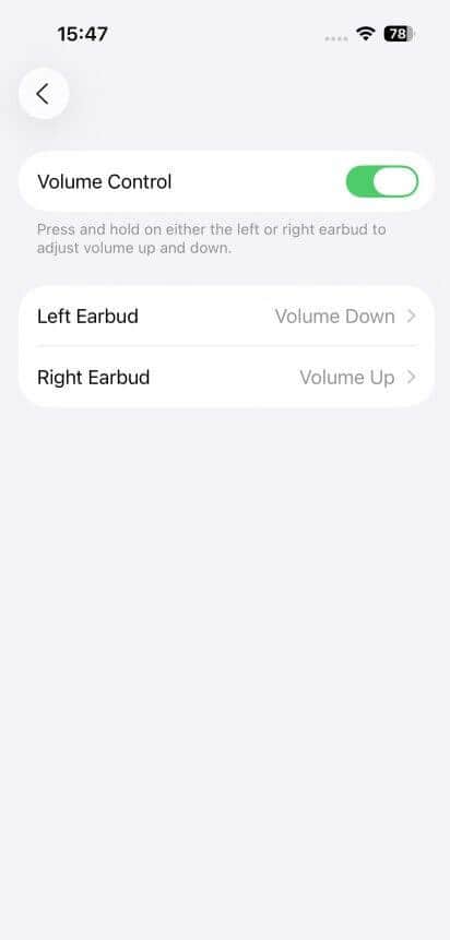 iOS Settings - Powerbeats Fit