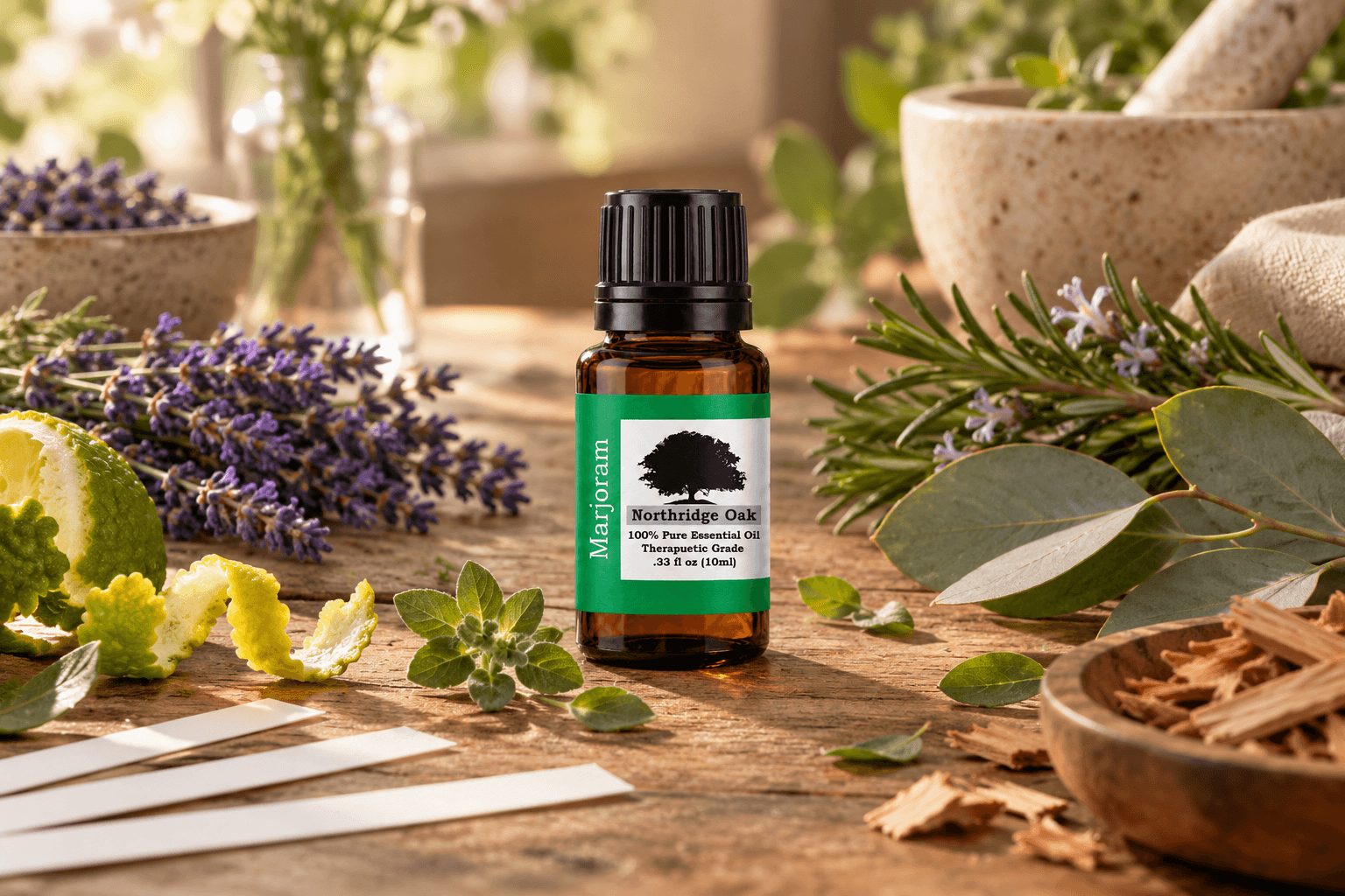 What Blends Well with Marjoram Essential Oil?