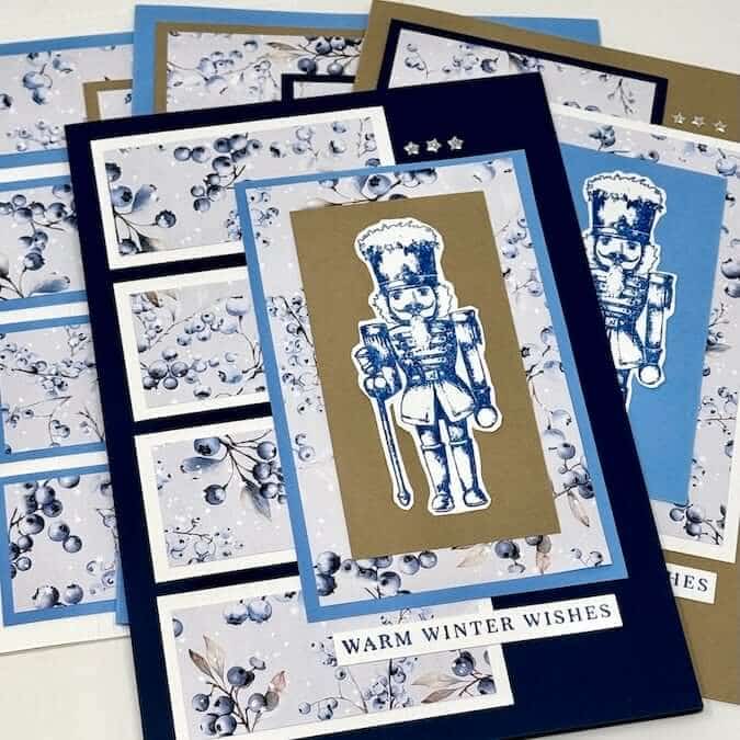 Stacked Rectangles Formula with the Blue Christmas print.