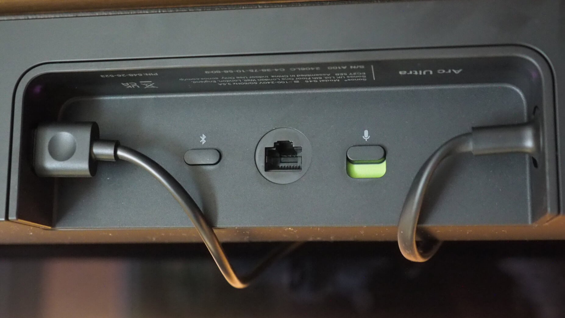 Sonos Arc Ultra top view with controls