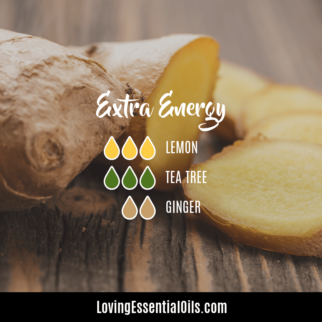 Extra Energy diffuser blend with lemon, tea tree and ginger