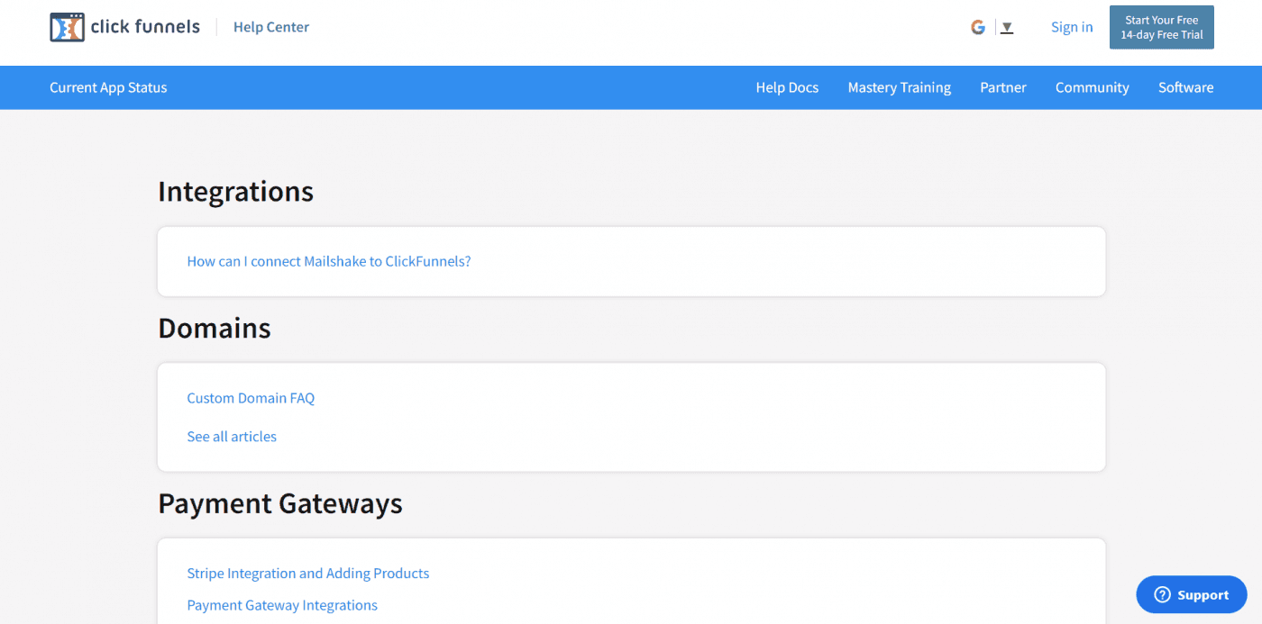 ClickFunnels integrations