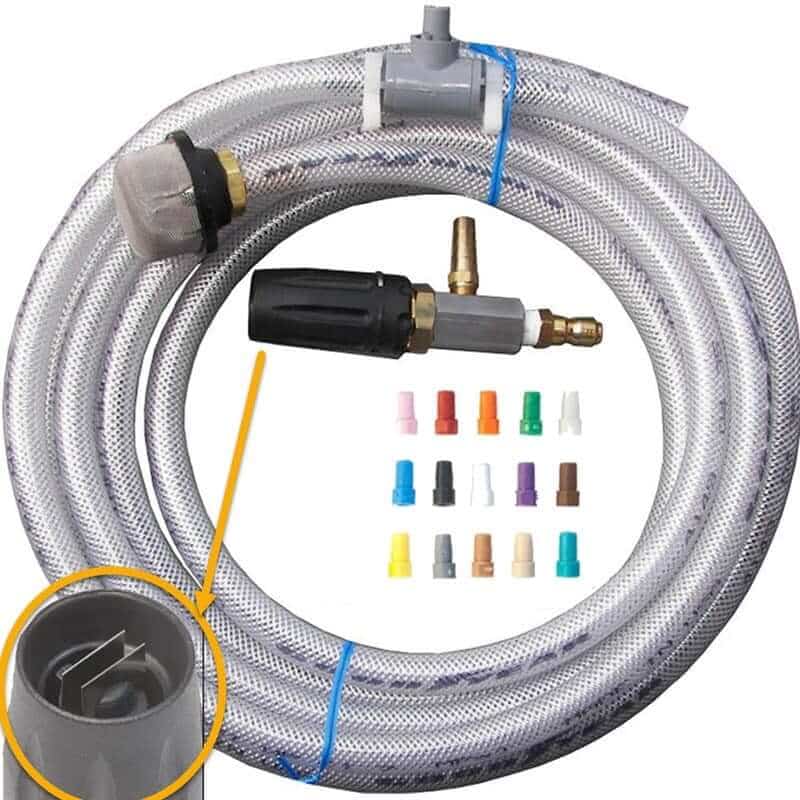 x-jet variable nozzle with chemical draw tube