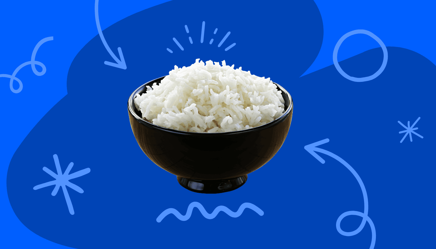 can diabetics eat rice? image of bowl of rice