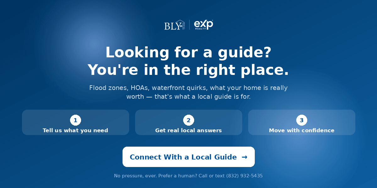Looking for a guide? Connect with The Bly Team — League City & Bay Area Houston real estate