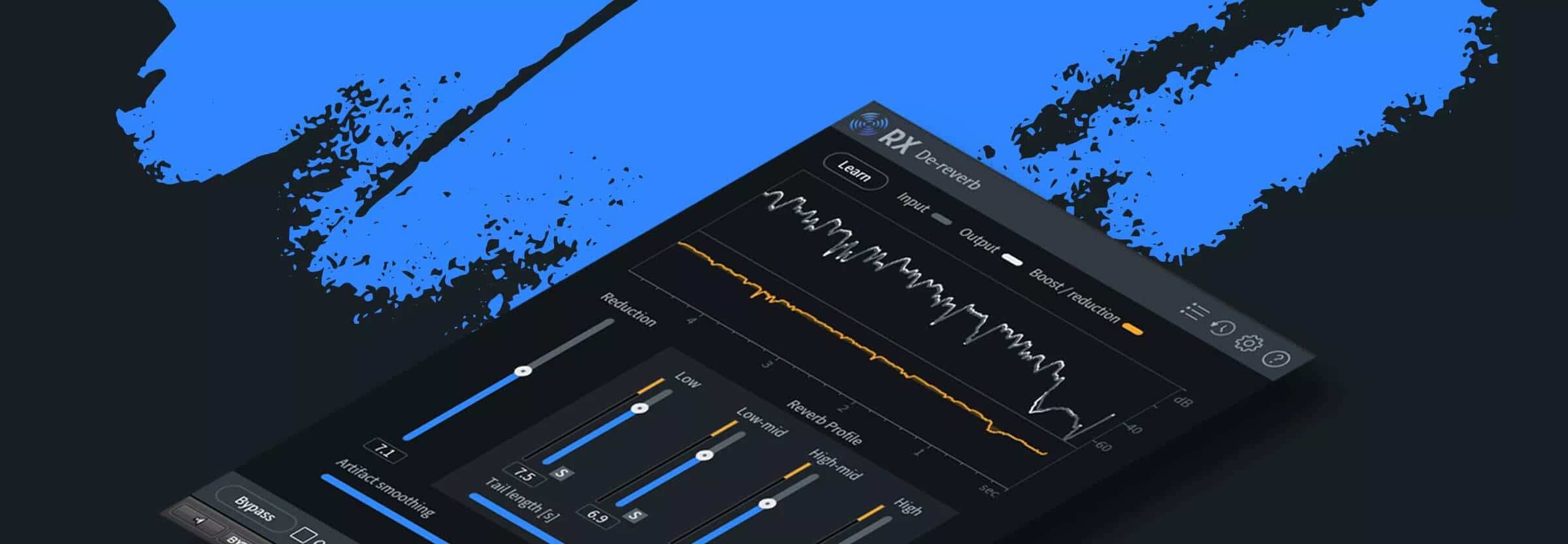 Reducing reverb with the RX De-reverb module