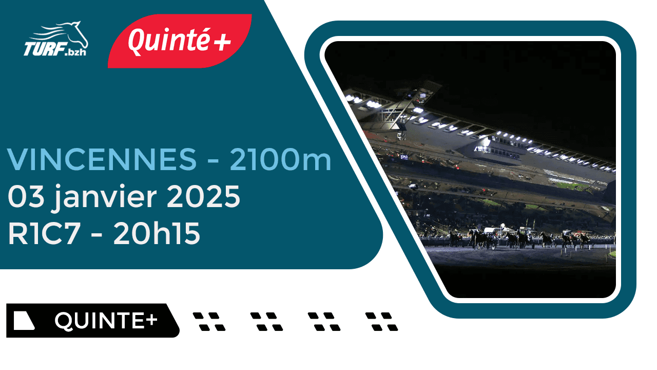 Quinté Vincennes : Analyse et Pronostics du 3 Janvier 2025