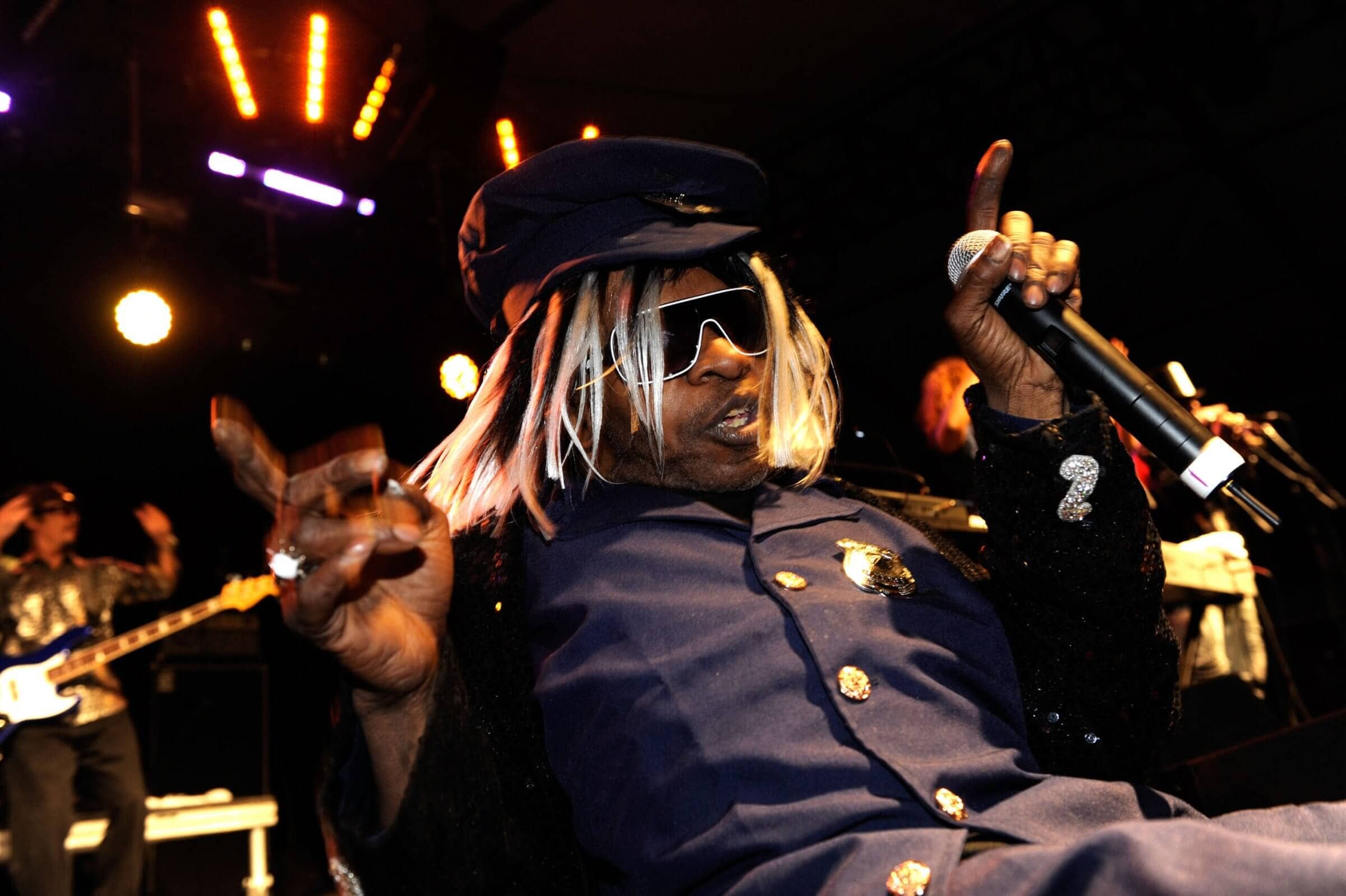 Legendary musician Sly Stone, in a memorable performance.