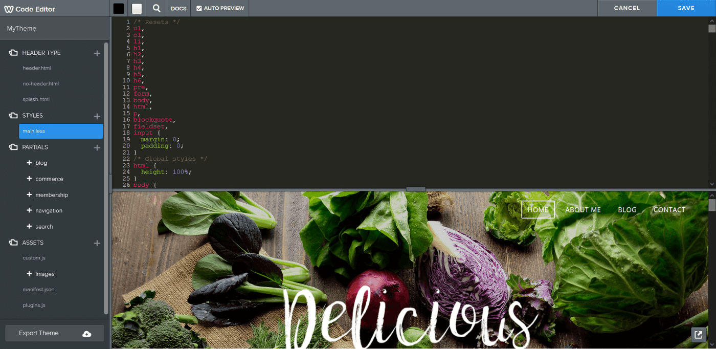 Weebly code editor HTML CSS JavaScript