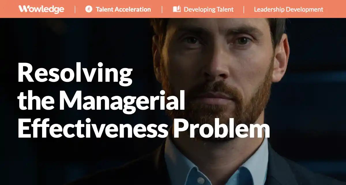 Resolving the Managerial Effectiveness Problem