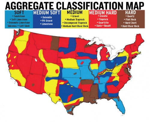 Aggregate Hardness in Concrete