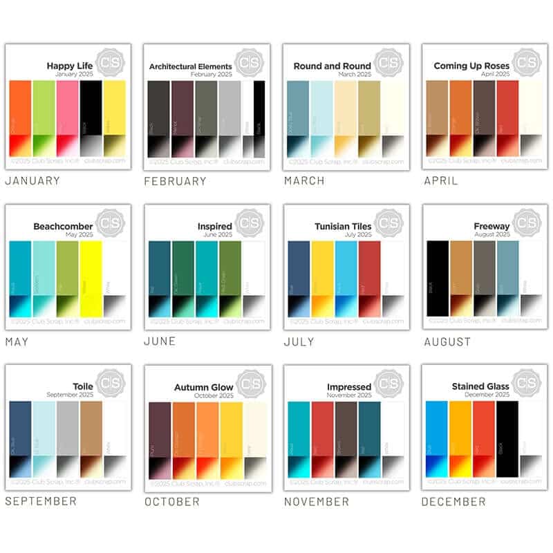 2025 Color Palettes—Create perfectly coordinated projects.