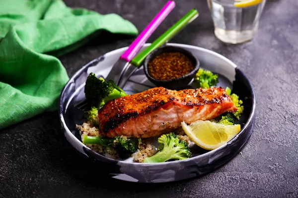 Garlic Honey Ginger Glazed Salmon