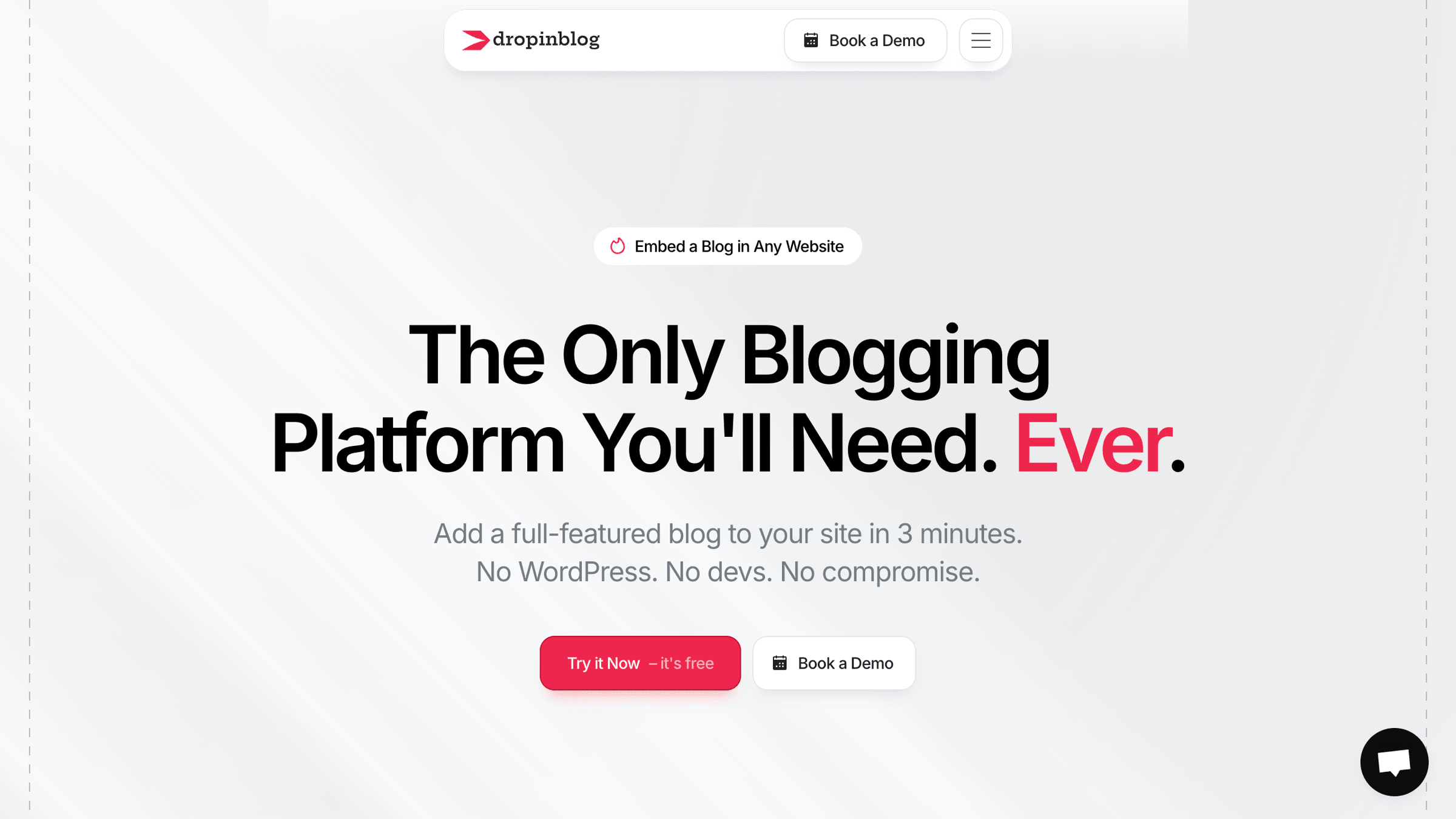 DropInBlog homepage