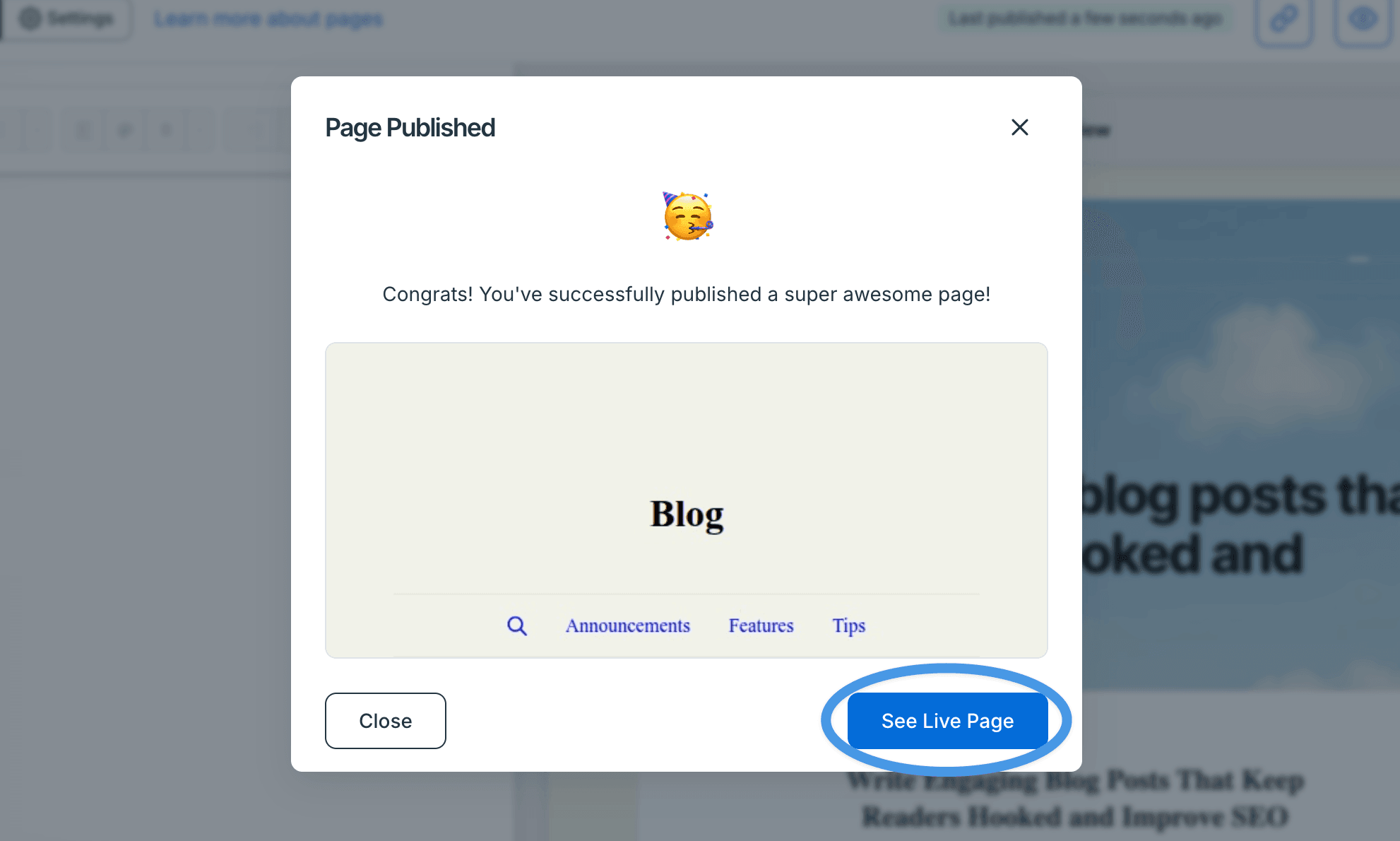 SamCart blog install step