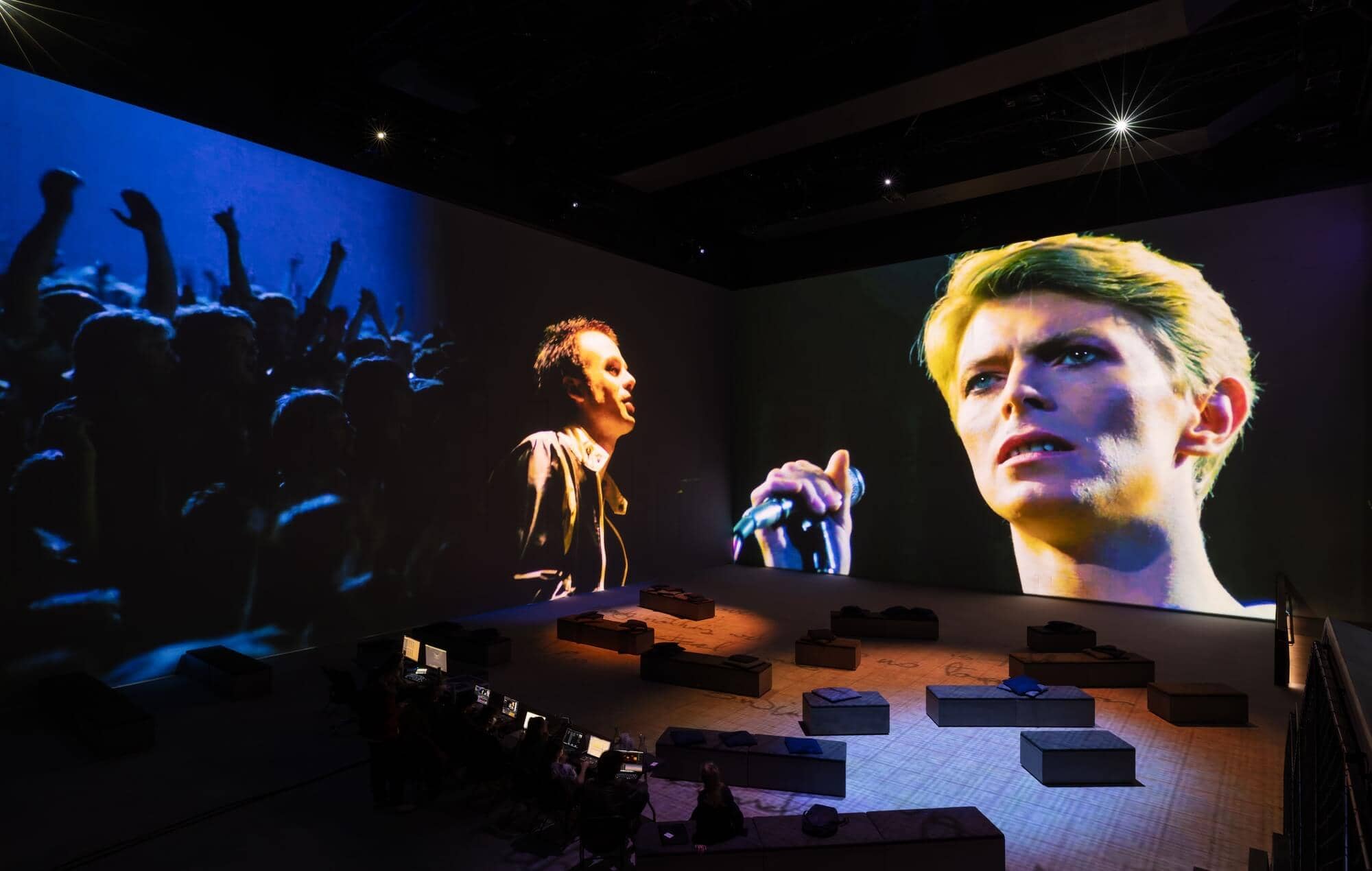 Rare archival footage forms the core of the show’s mesmerizing presentation