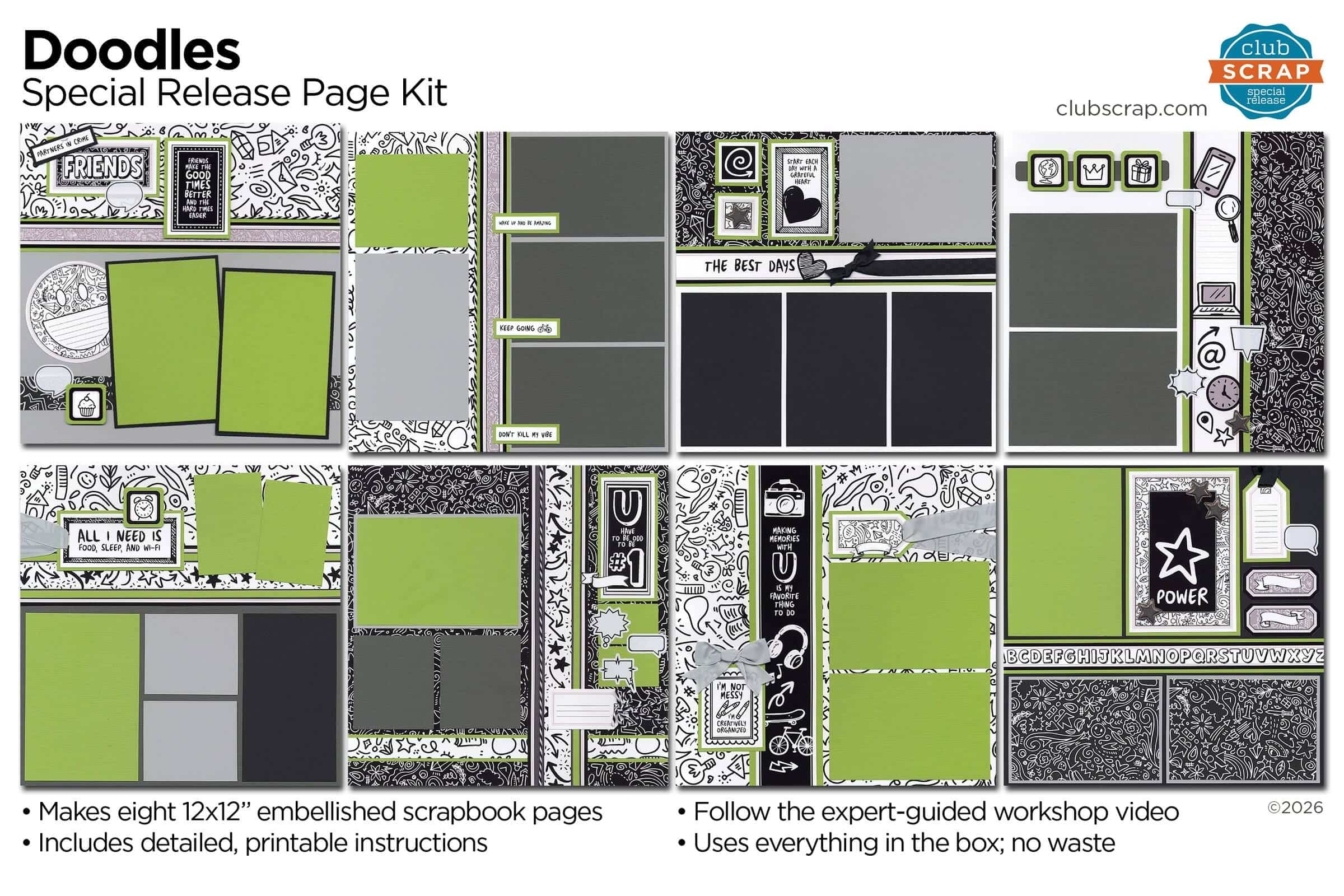 Doodles page kit