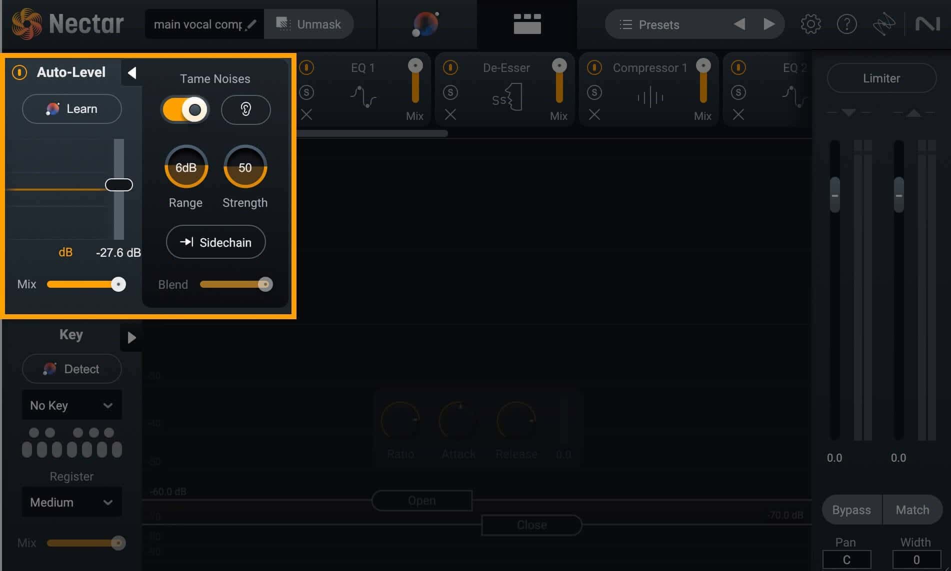 Auto-Level module in Nectar 4