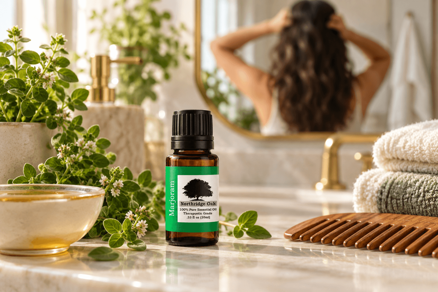 Marjoram Essential Oil for Hair and Scalp: Benefits and How to Use It