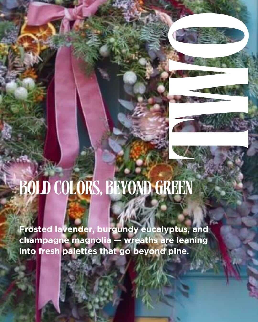 Organic Floral Wreath with text 