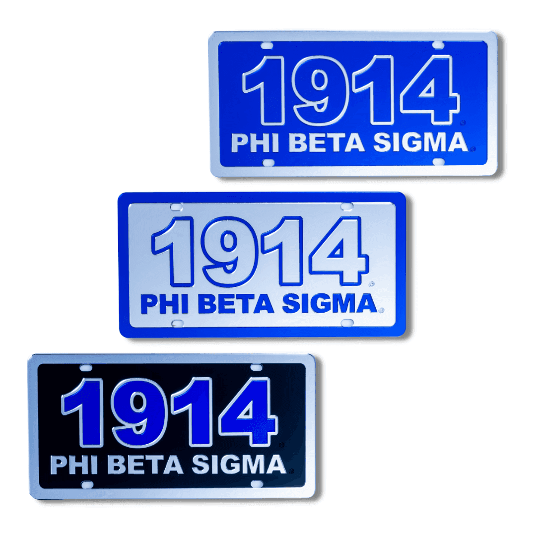Phi Beta Sigma License Plates with 1914