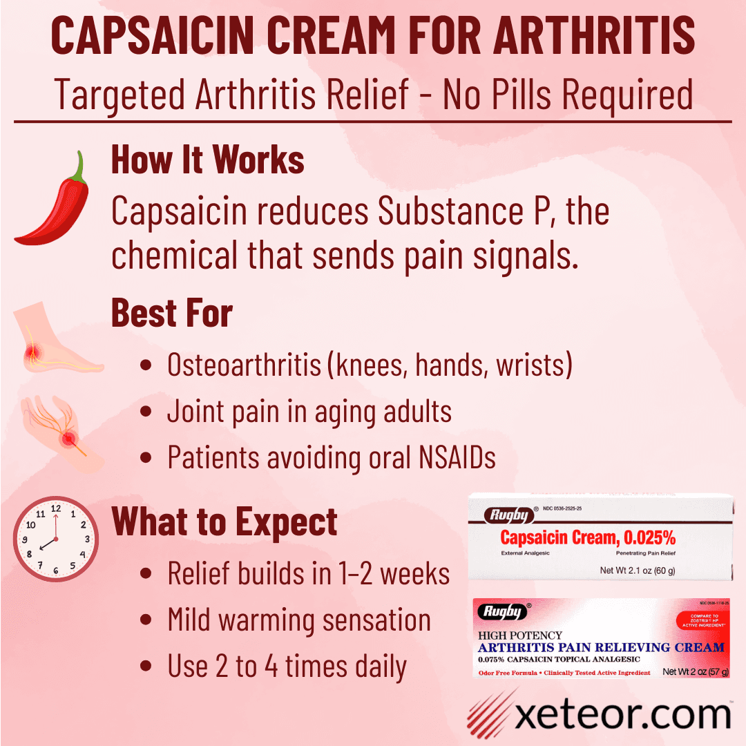 Capsaicin Cream for Arthritis