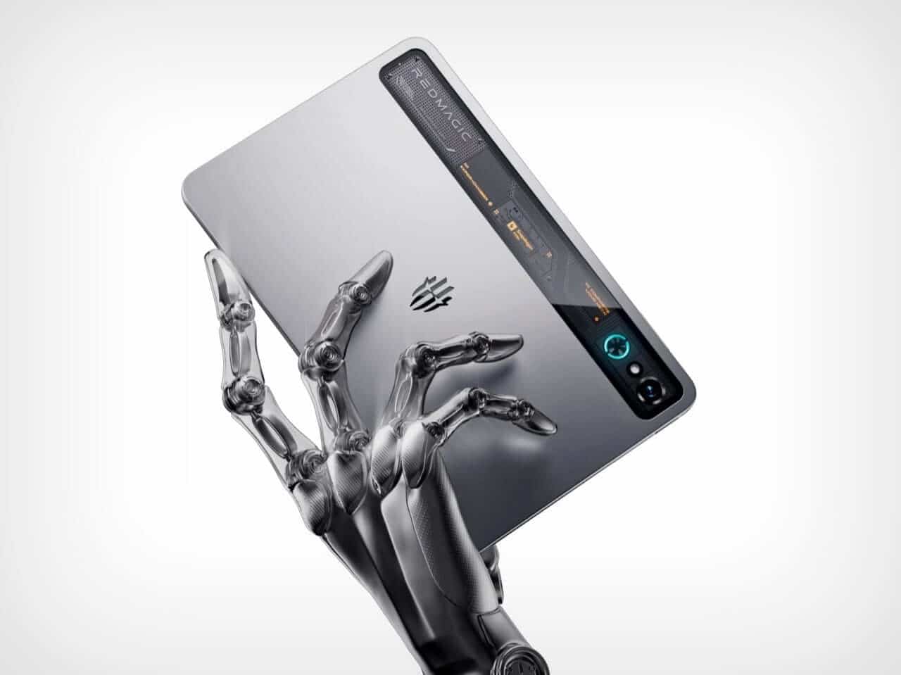 RedMagic Astra gaming tablet with transparent back strip