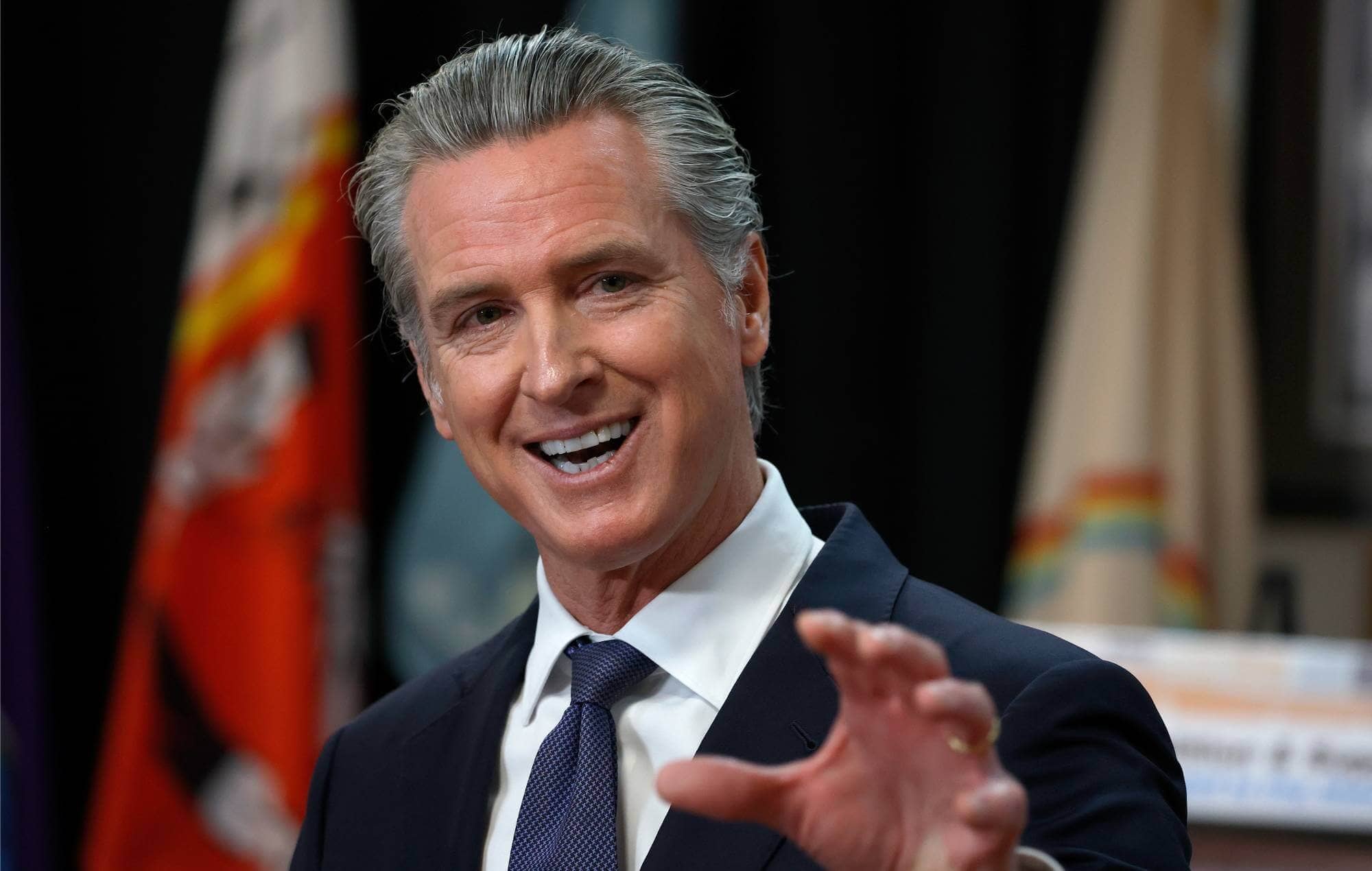 California Governor Gavin Newsom at Green Day show