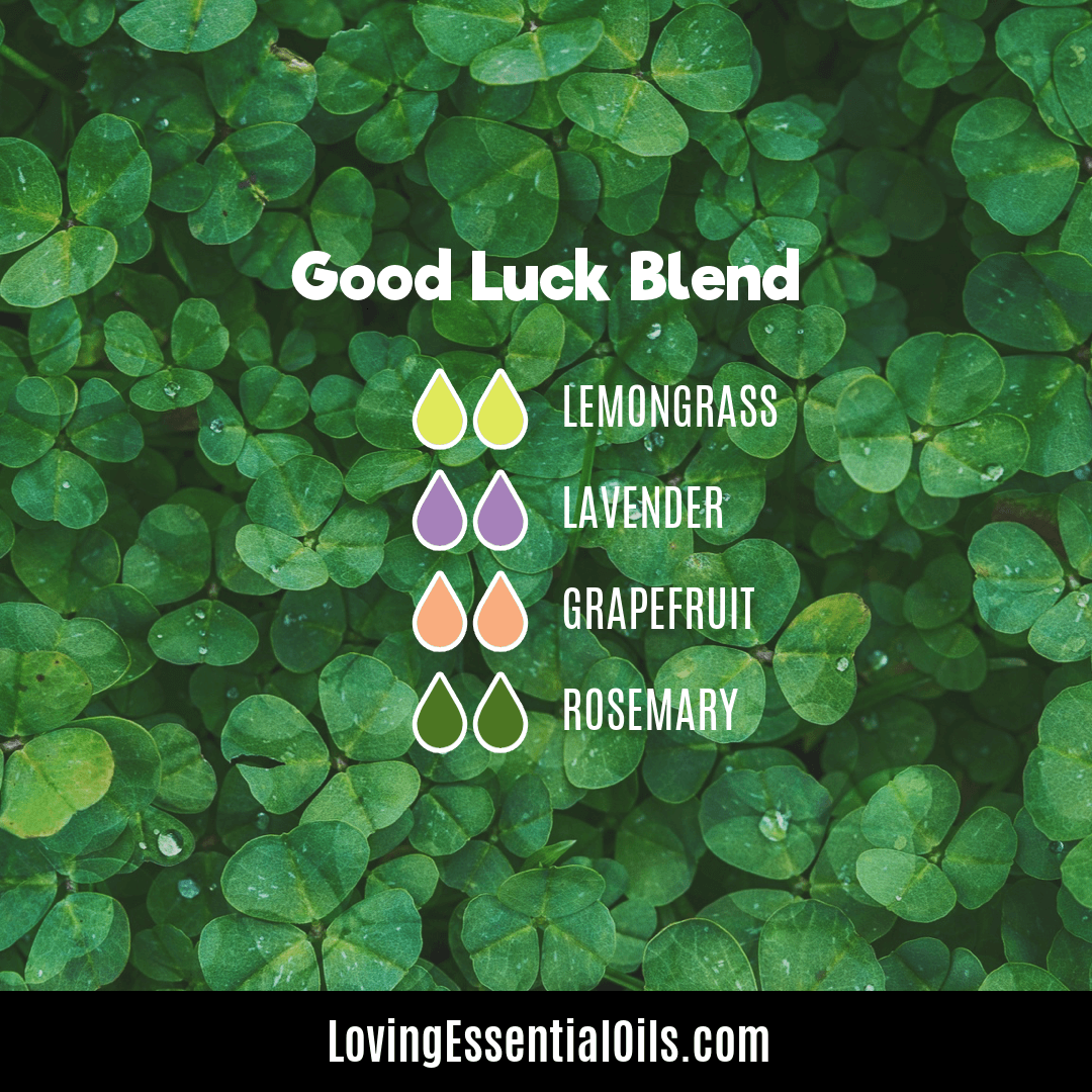 Good Luck diffuser blend with lavender, lemongrass, grapefruit and rosemary