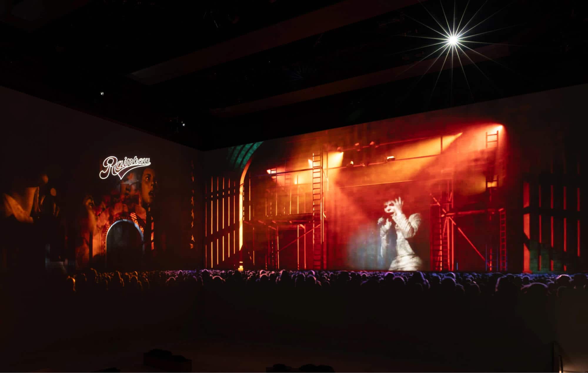 Artistic elements like handwritten lyrics and sketches enhance the experience