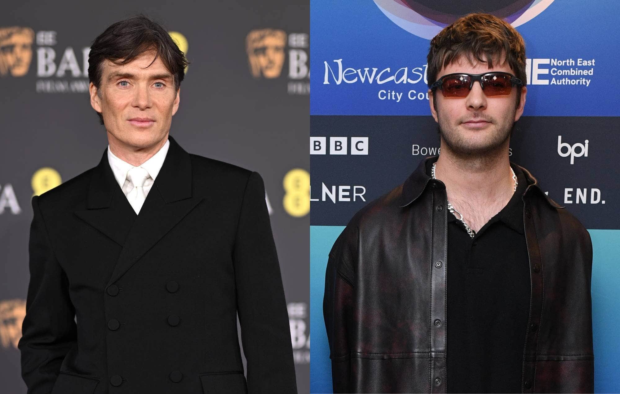 Cillian Murphy and Grian Chatten discussing music