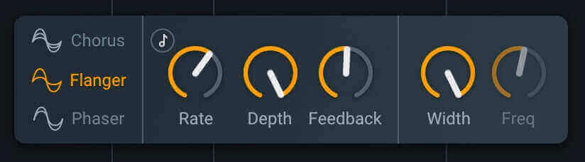 Nectar Pro Flanger effect