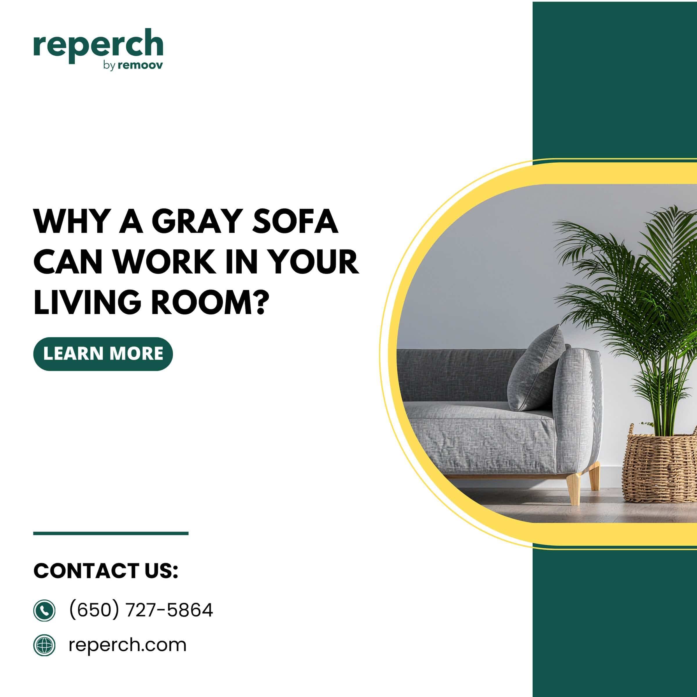 Why a Gray Sofa Can Work in Your Living Room