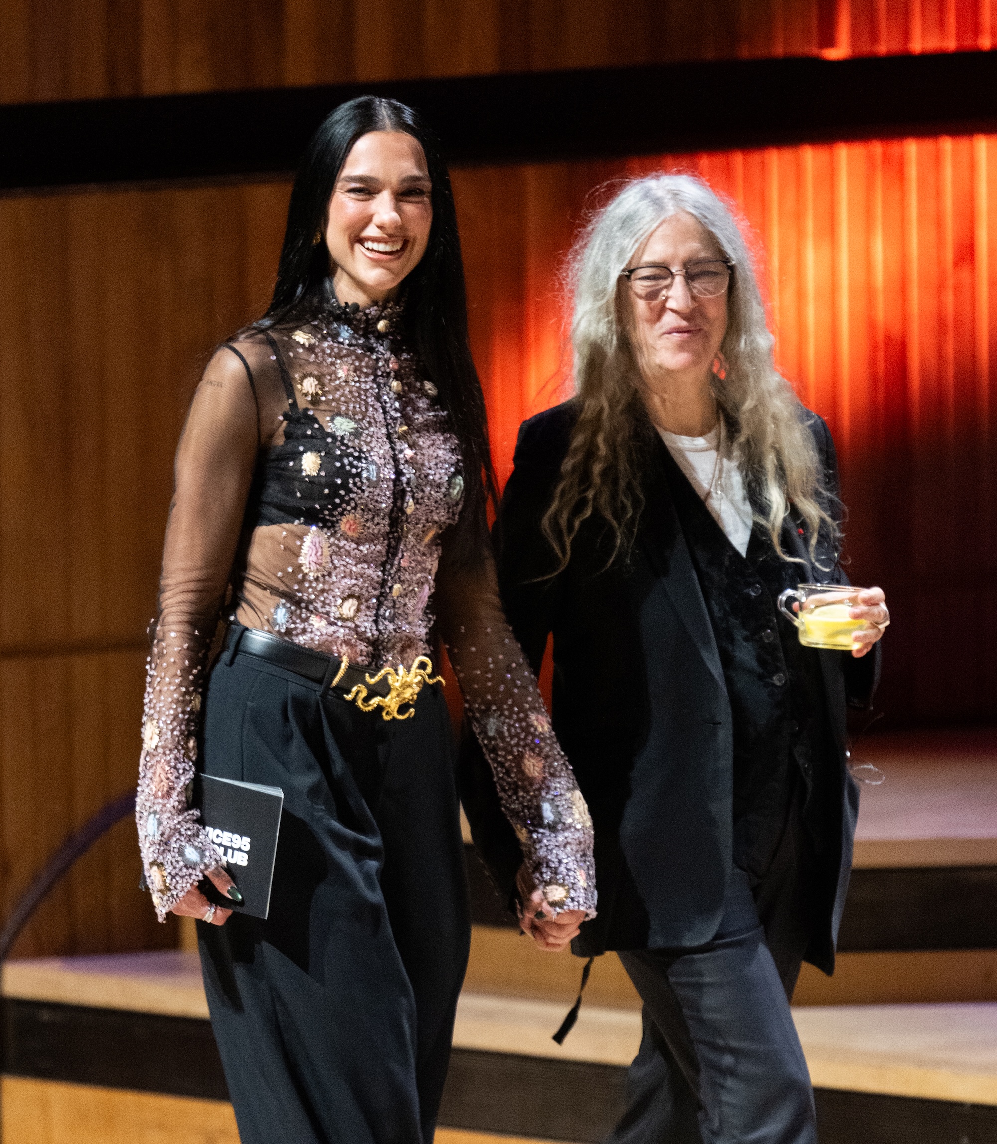 Patti Smith and Dua Lipa at the London Literature Festival