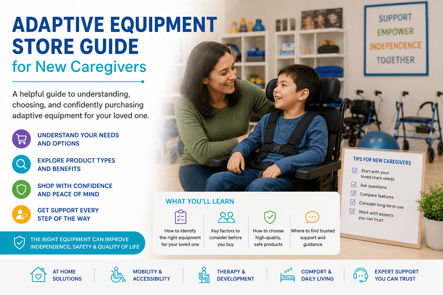 Adaptive Equipment Store Guide for New Caregivers
