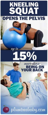 squatting for birth better than lying on your back