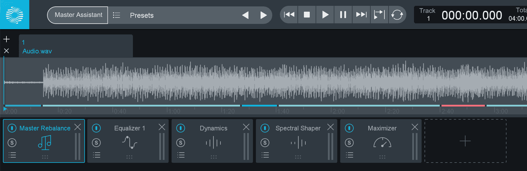 More complex processing chain in Ozone 9