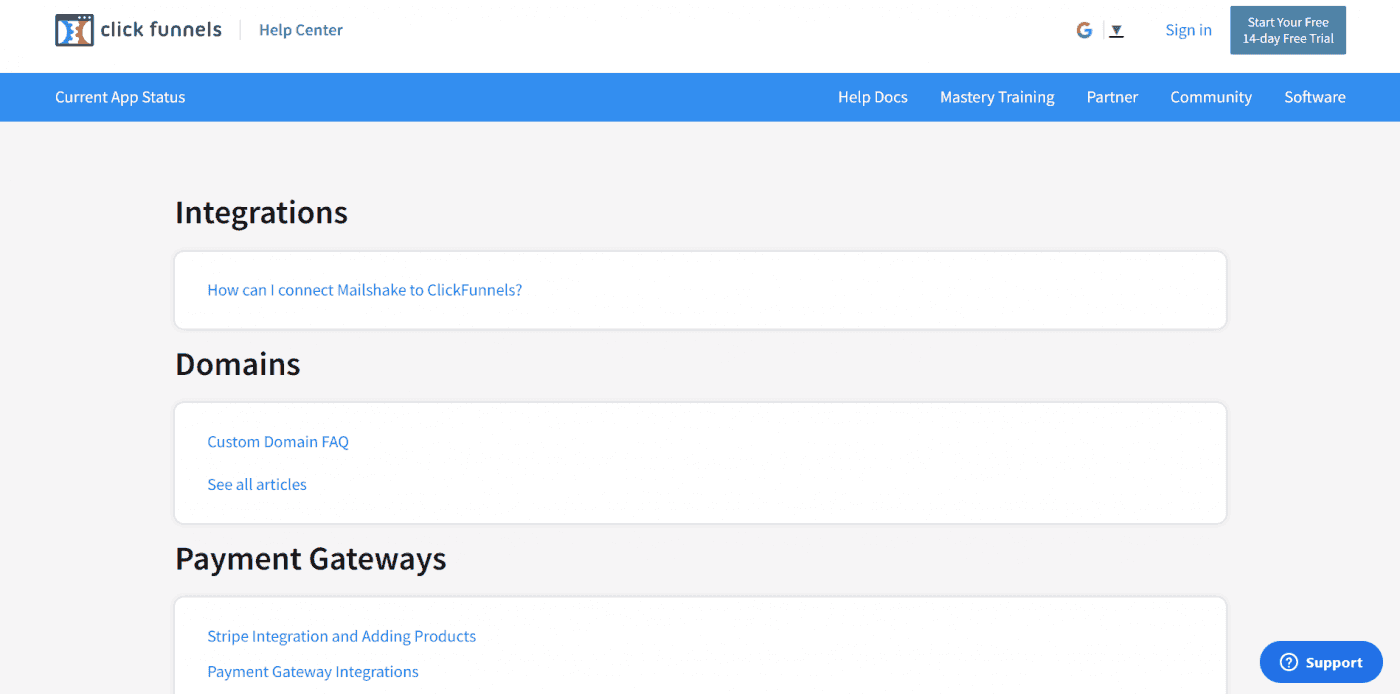 ClickFunnels integrations
