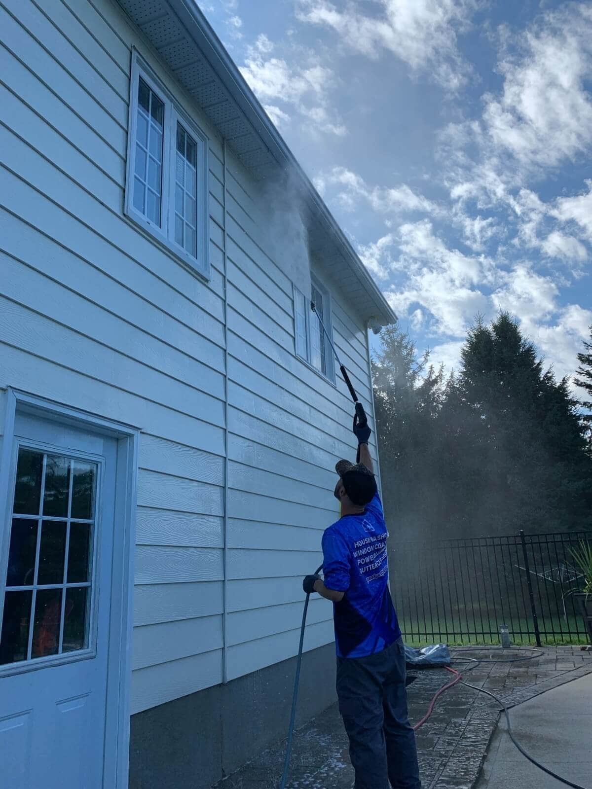 JRC University hands-on window cleaning workshop with students and instructor