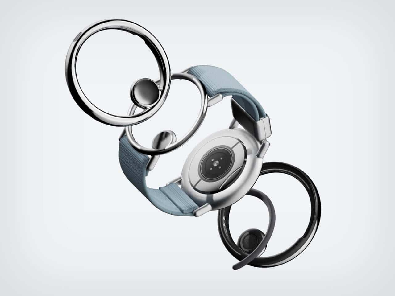 The elegant wrist piece complements the ear ring, forming a seamless audio duo