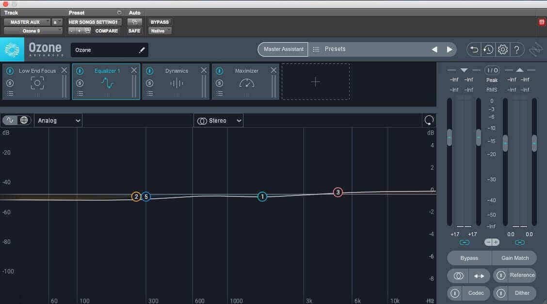 Ozone's Equalizer module