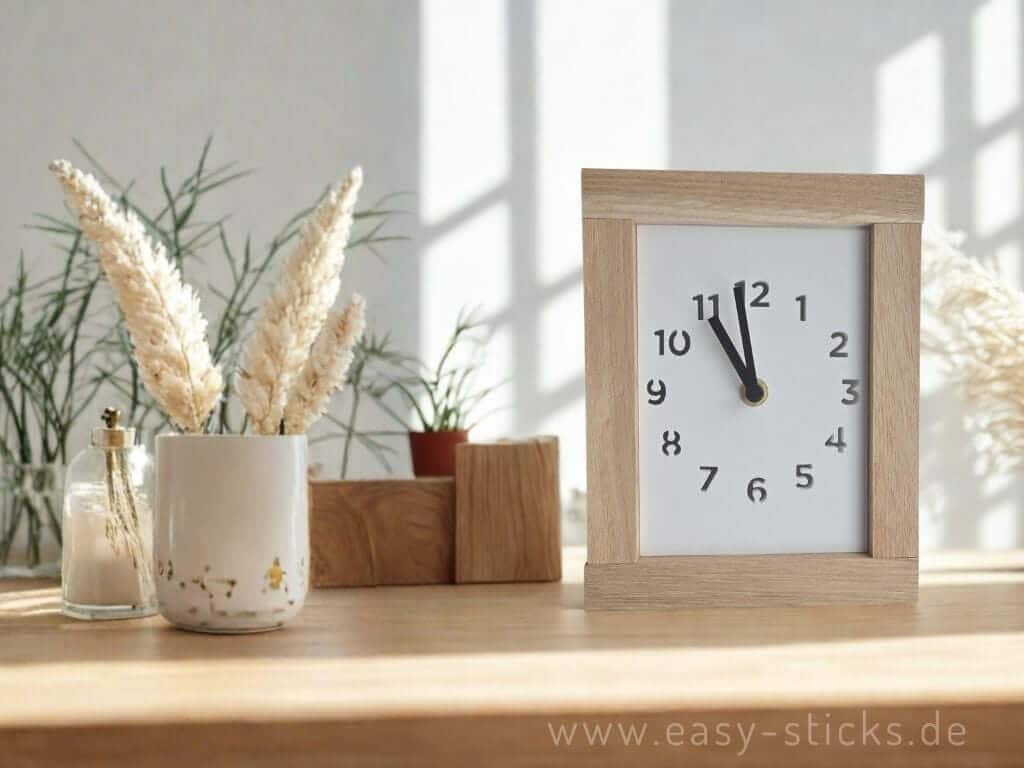 DIY Uhr aus Easy-Sticks Silikonform selber machen